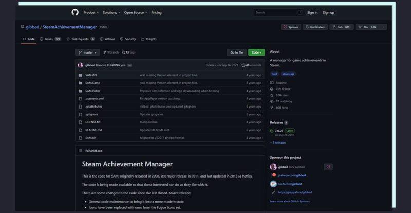 программа Steam Achievement Manager